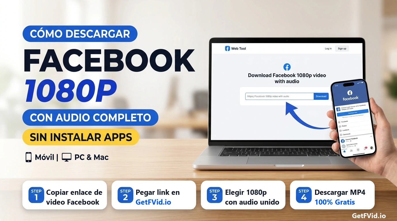 ¿Por Qué los Videos de Facebook en 1080p se Descargan Sin Audio? (Y Cómo Solucionarlo)